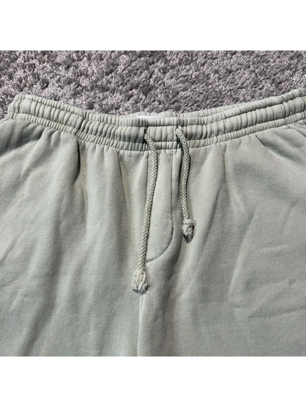 Pacsun Volley Sweat Shorts Mens Medium Green Cotton Fleece Elastic Waist